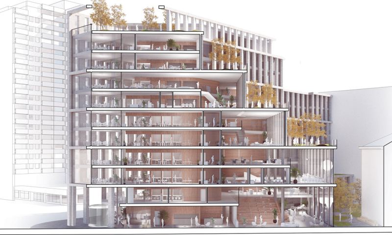 Завершено новое офисное здание B-One в Берлине, Германия