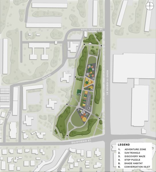 Реконструкция парка "Kovo 11" в городе Каунас, Литва