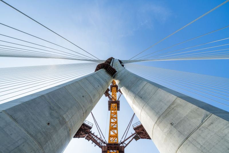 Строительство моста Даньцзян близко к завершению в Тайбэе