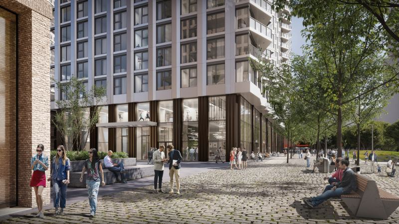 Началось строительство жилого комплекса The Sax в Роттердаме