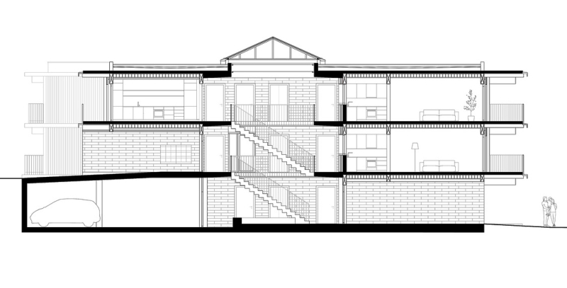 Новый дом для престарелых в городе Прени-Шамбези, Швейцария