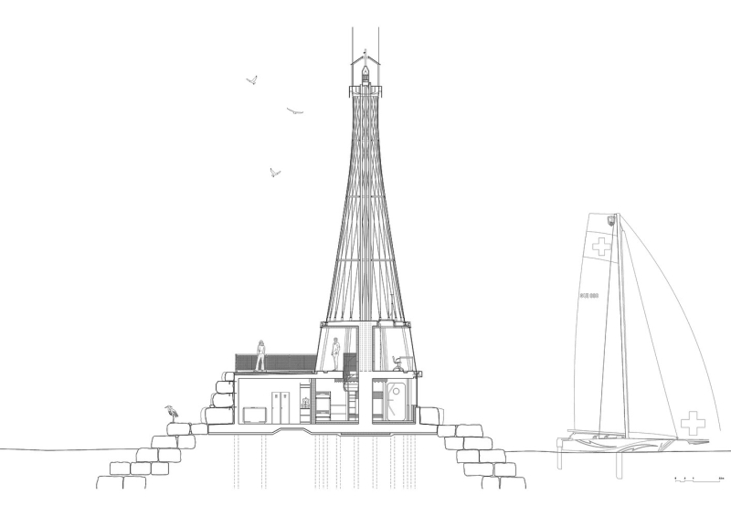 Маяк "Фаре-Илиам" начал дежурство в городе Колоньи, Швейцария