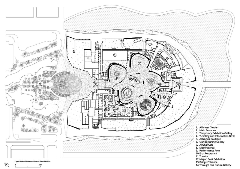 Открыт Национальный музей Зайда в городе Абу-Даби, ОАЭ