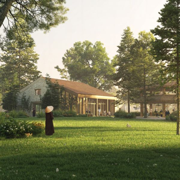 Представлены планы по реконструкции буддийского монастыря во Франции