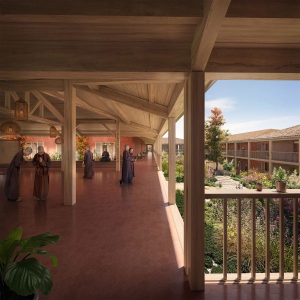 Представлены планы по реконструкции буддийского монастыря во Франции