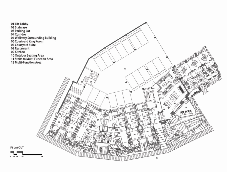 Преобразование офисного здания в отель в городе Чунцин, Китай